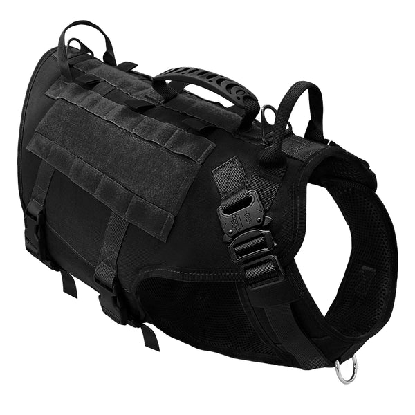 Tactical No Pull Pet Harness Vest With Pouches