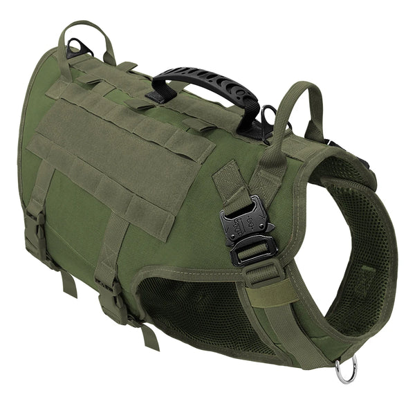 Tactical No Pull Pet Harness Vest With Pouches