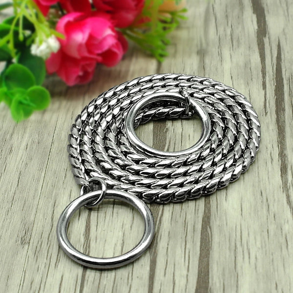 Chrome-Plated Chainlink Training Collar