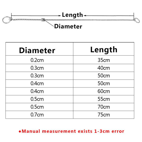 Chrome-Plated Chainlink Training Collar