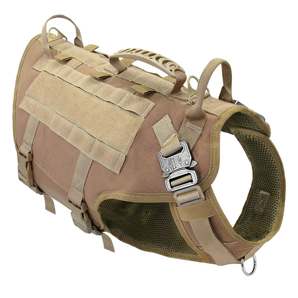 Tactical No Pull Pet Harness Vest With Pouches