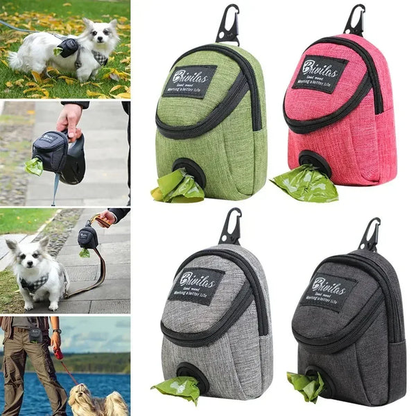 Portable Training Treat Pouch w/ Poop Bag Dispenser