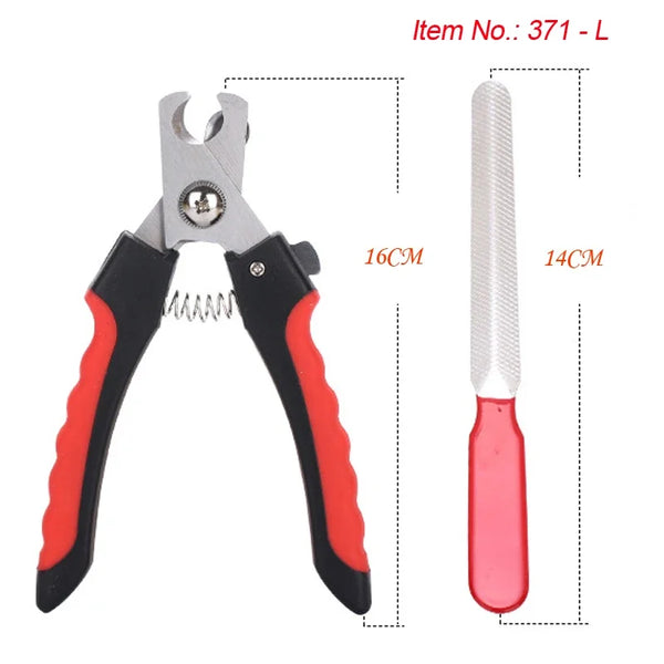 Large Nail Clippers with Protective Cover and Nail Filer