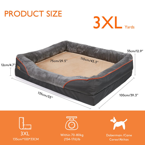 Premium Orthopedic & Waterproof Dog Bed