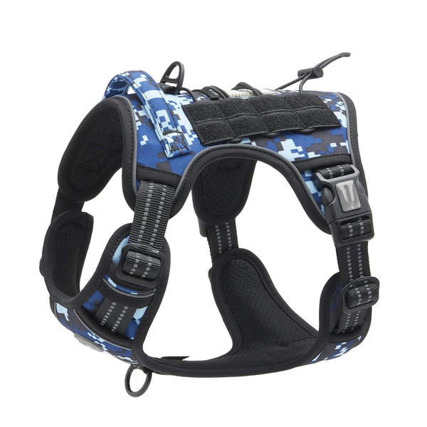 Tactical No-Pull Adjustable Harness for Large Dogs