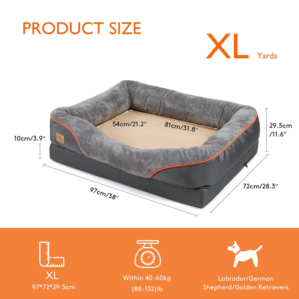 Premium Orthopedic & Waterproof Dog Bed