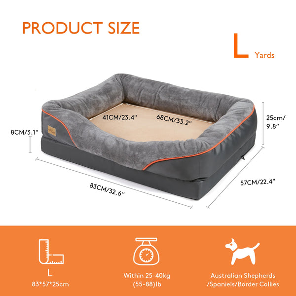 Premium Orthopedic & Waterproof Dog Bed