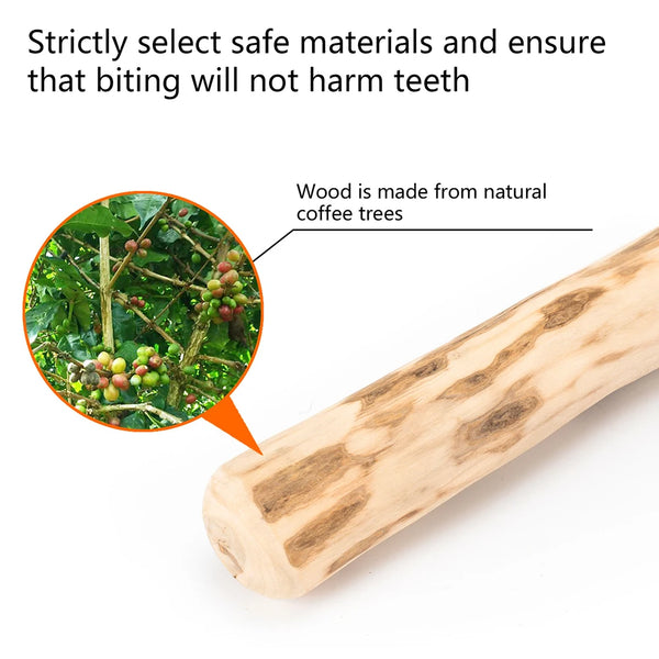 Bite-resistant Wood Chewing Stick For Teething and Grinding