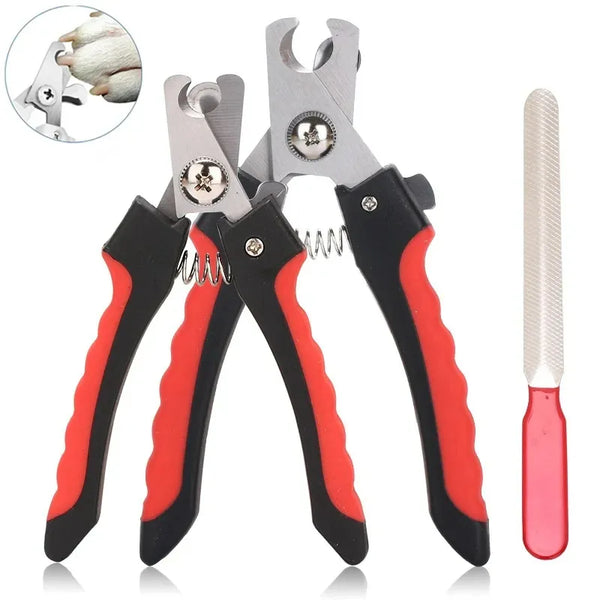 Large Nail Clippers with Protective Cover and Nail Filer