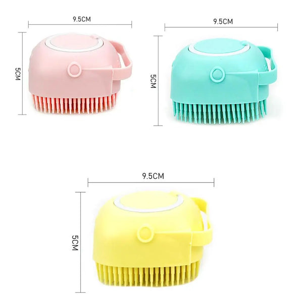 Shampoo Brush 80ml Silicone Rubber Fur Scrubber