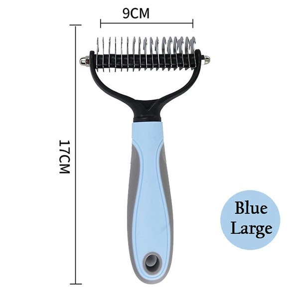 Wide Deshedding/Dematting Comb and Undercoat Remover